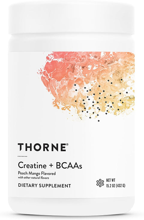 THORNE Creatine + BCAAs, 5 g Creatine Monohydrate & 5 g BCAAs, 30 Servings