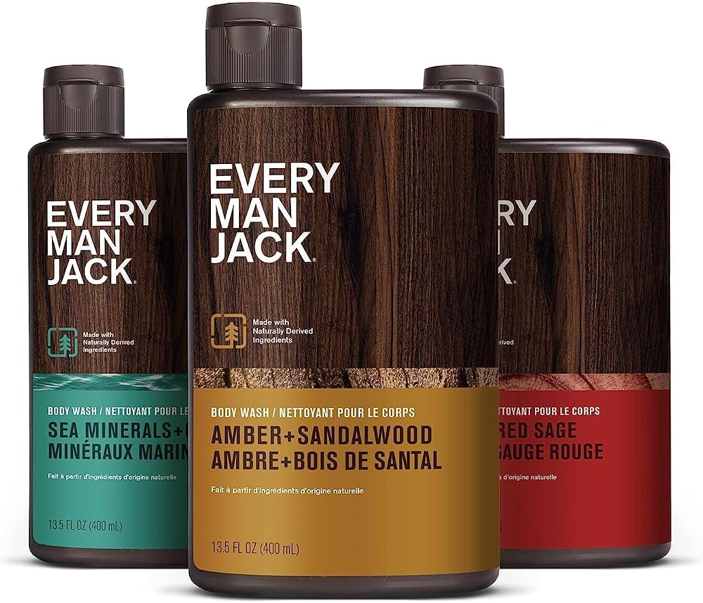 Every Man Jack Body Bar Soap for Men, Cedar Red Sage, 5oz - Personal Care