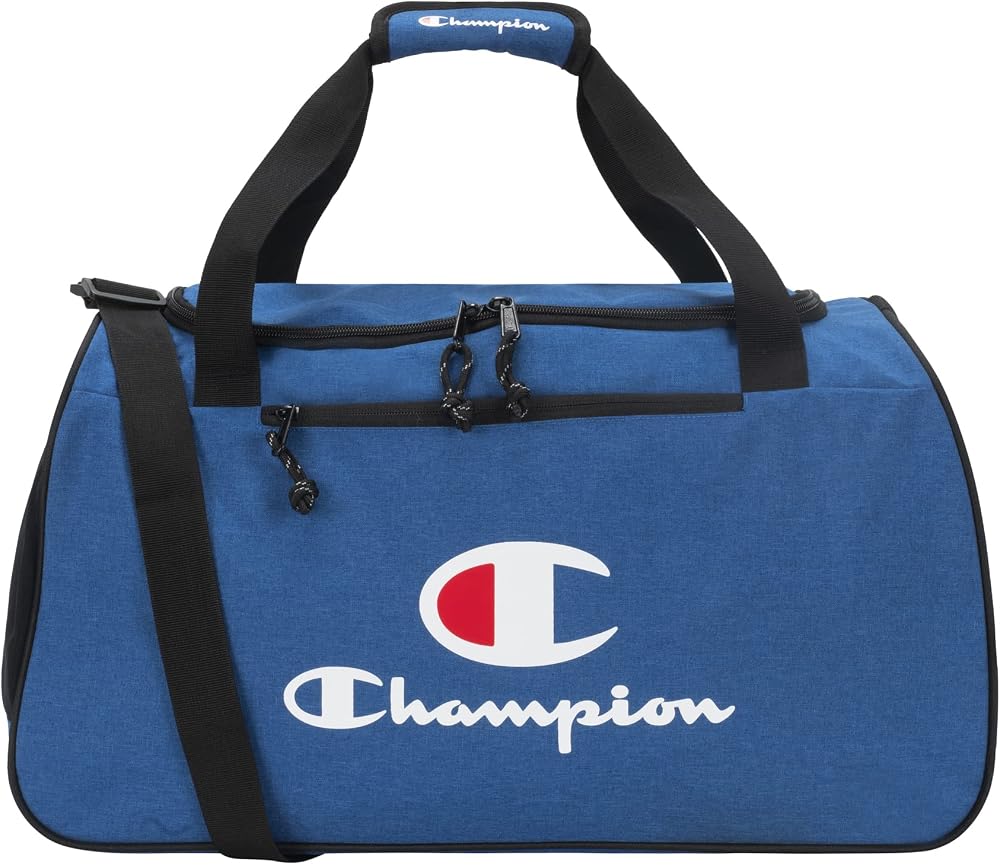 Champion Unisex Adult Logo Duffel Bags, Surf Heather, One-Size US