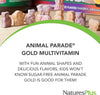NaturesPlus Animal Parade Gold Children's Multivitamin - Assorted Cherry, Orange & Grape F - Image 4