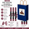 3-Piece Matte Lip Crayon Revlon Gift Set - 008 She's Fly Mauve Rose Shade, Long Lasting Ve - Image 2