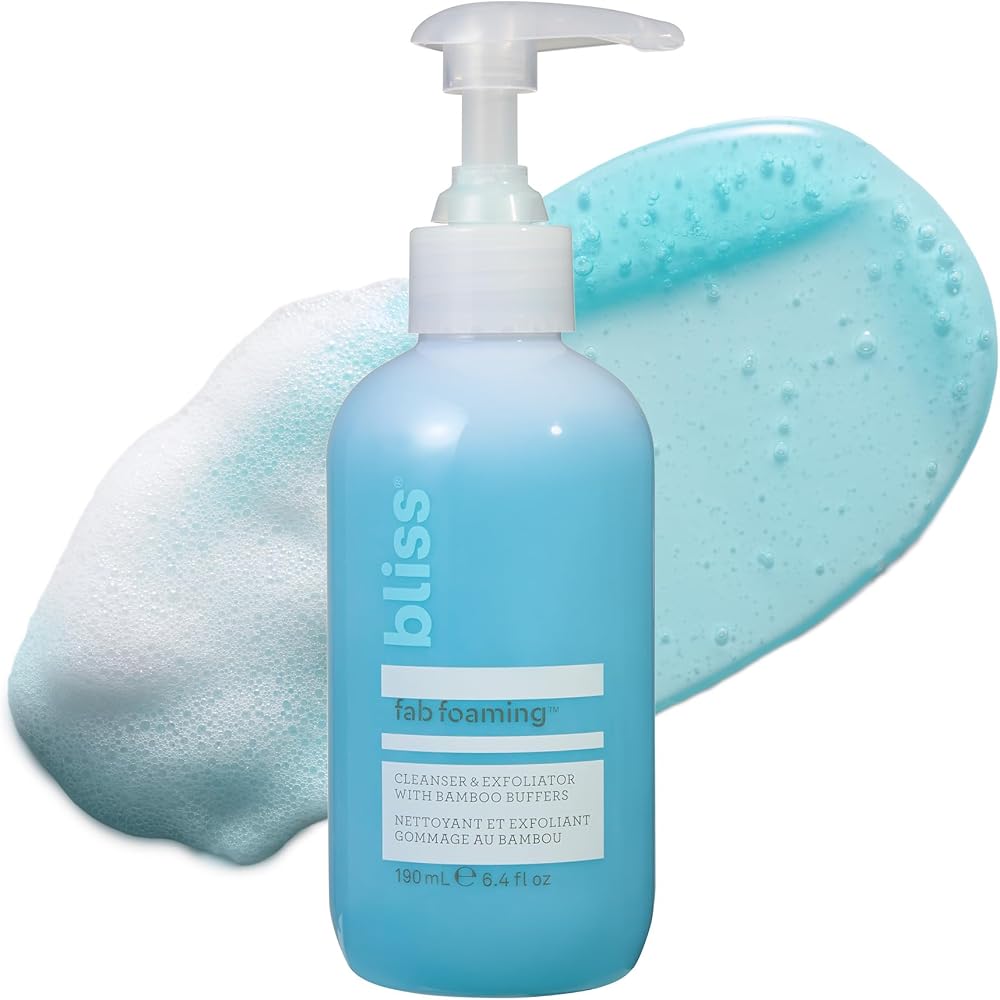 Bliss Fab Foaming 2-in-1 Cleanser and Exfoliator Face Wash - 6.4 Oz - Vegan - Personal Care