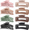 TOCESS Hair Claw Clips for Women, 8 Pack Large 4.33 Inch Jumbo Strong Hold Claw Clip Set f - Image 1