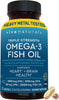 Viva Naturals Omega 3 Fish Oil Supplement for Women and Men