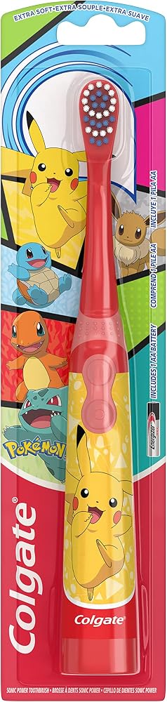 Colgate Kids Battery Powered Pokemon Toothbrush, Extra Soft