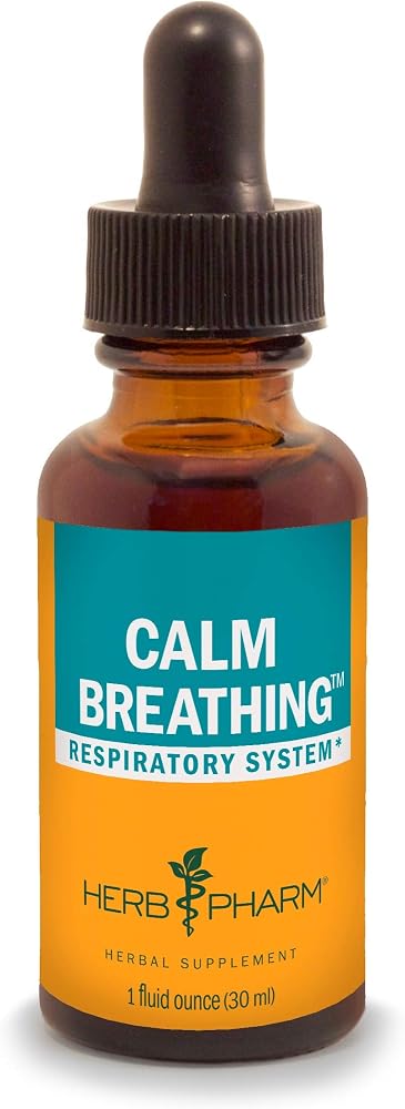Herb Pharm Calm Breathing Liquid Formula for Respiratory Support - 1 Ounce
