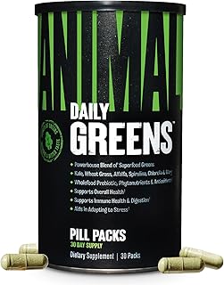 Animal Daily Greens Superfood Supplement for Gut Health | 30 Pill Packs