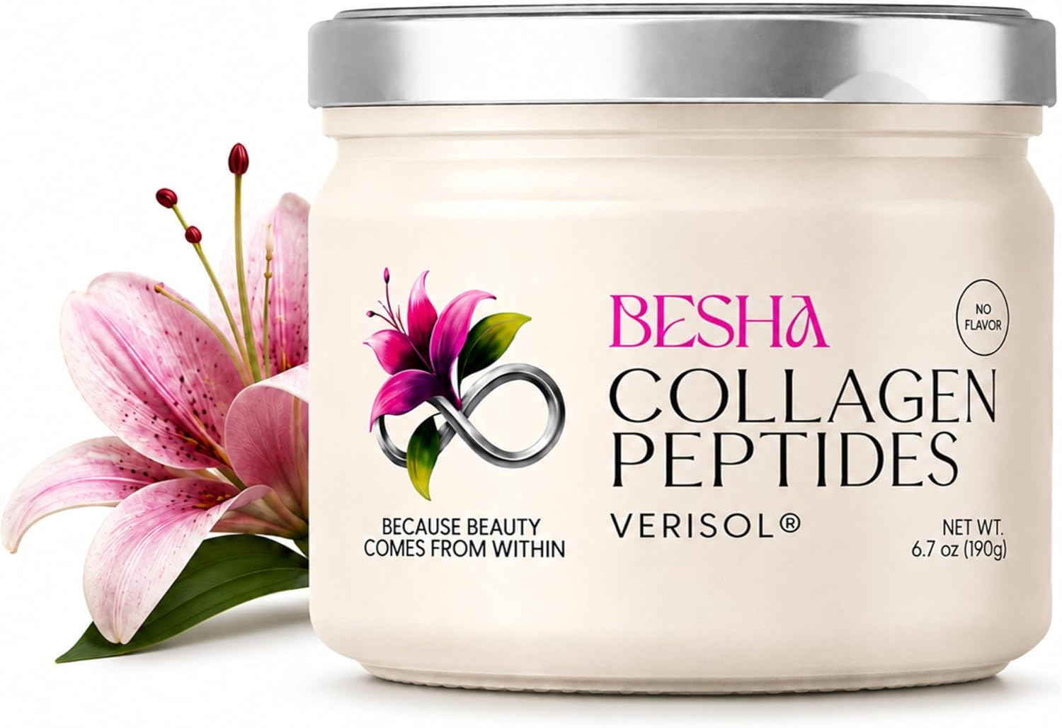BESHA INC Verisol Collagen Bioactive Peptides (Natural Collagen Powder) Made in Germany - 2 Month Supply