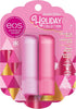 eos Holiday Lip Balm Gift- Strawberry Cheer & Candy Cane Swirl, Stocking Stuffers, All-Day - Image 1