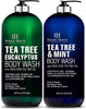 Botanic Hearth Tea Tree Body Wash & Silicone Body Brush - 16 fl oz Set of 2 - Personal Car - Image 1