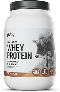 Levels Whey Protein Powder, No Artificial Ingredients, Pure Chocolate, 2LB