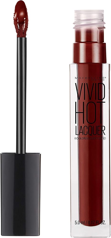 Maybelline New York Color Sensational Vivid Hot Lacquer Lip Gloss, Classic, 0.17 fl. oz.