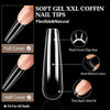 UNA GELLA XXL Coffin Nails Tips Full Cover 216pcs Extra Long Coffin - Image 3