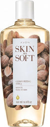 AVON Skin So Soft Comforting Shea Bath Oil, 16.9 fl oz - with Shea Butter, Vitamins A & E - Vanilla, Sandalwood & Musk Scent