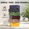 Mens Soap Bar Set of 6 Natural Bar Soap 4-in-1 Moisturizing & Exfoliating Soap for Face, B - Image 4
