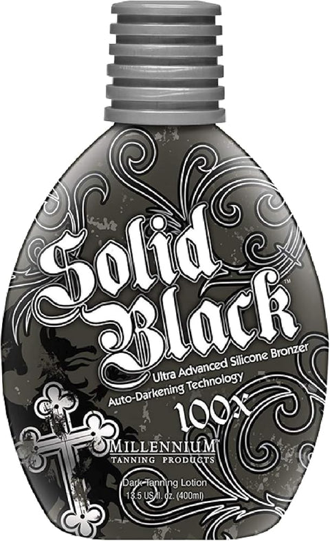 Millenium Tanning New Solid Black Bronzer Tanning Bed Lotion, 100x, 13.5-Ounce
