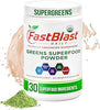 Organic Super Greens Powder with Over 30 Superfoods, Daily Greens Supplements with Probiotics, Fermented Superfood Powder, Low Cal Supergreens for Overall Wellness Meal Replacement - 180g (6.3 oz)
