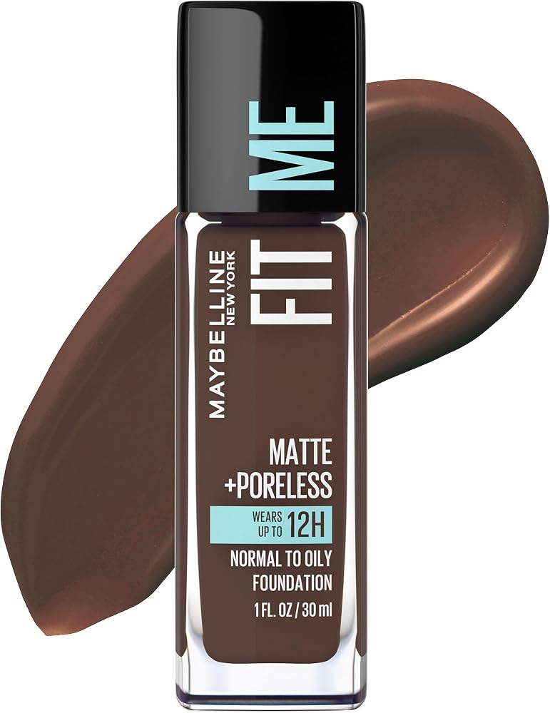 Maybelline New York Fit Me Matte Plus Poreless Foundation, Espresso, 1 Fluid Ounce