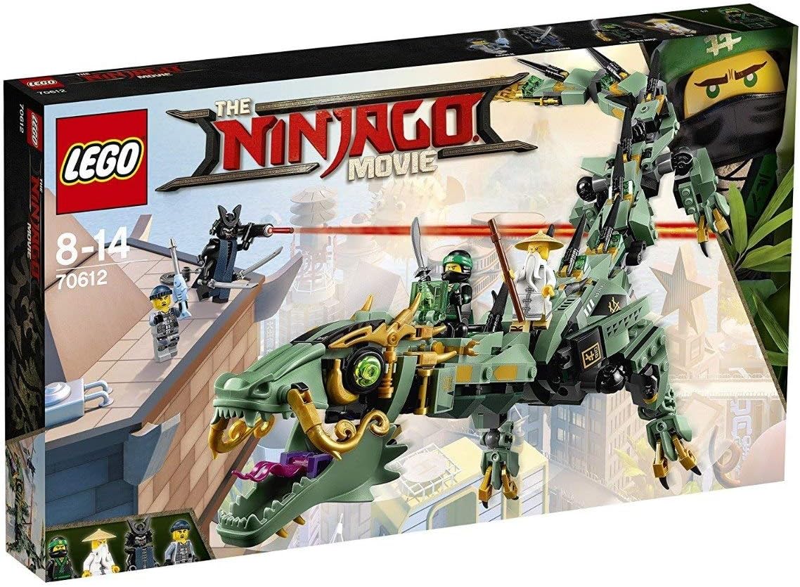 LEGO NINJAGO Movie Green Ninja Mech Dragon 70612 Ninja Toy with Dragon Figurine Building Kit (544 Pieces)