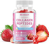 Collagen Gummies for Women & Men, Hydrolyzed Collagen Peptides (Type I, II, III, V, X) with Biotin, Hyaluronic Acid, MultiVitamins, Supports Healthy Skin, Thick Hair &Strong Nails, Sugar Free, 60Cts