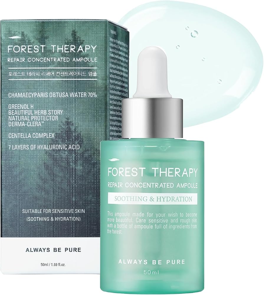 Hydrating Korean Serum with Centella Asiatica & Hyaluronic Acid Serum | Barrier Repair Ampoule for Sensitive & Acne-Prone Skin, Lightweight Facial Serum, 1.69oz(50ml)