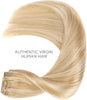 WENNALIFE Clip in Hair Extensions Real Human Hair, 22 Inch 160g 7pcs Dirty Blonde Highligh - Image 5