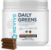 Revive MD Daily Greens Powder, Chocolate – Superfood & Antioxidant Blend for Energy, Gut Health & Immunity – Greens Supplement with Vitamins, Minerals, Digestive Enzymes & Probiotics (20 Servings)