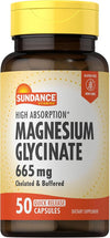 Sundance Magnesium Glycinate Capsules | 665 mg | 50 Quick Release Pills