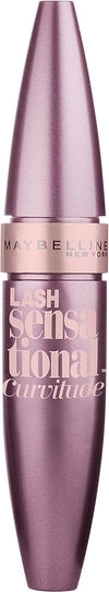 Maybelline New York Lash Sensational Curvitude Washable Mascara, Brownish Black, 0.33 Fluid Ounce