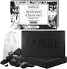 Activated Charcoal Soap Bar for Acne and Oil Skin, Natural Black Soap for Face and Body Paraben and Sulfate-Free, 8 Ounce - Personal Care