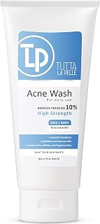 Benzoyl Peroxide Body Wash 10% - Acne Face Wash & Acne Body Wash - Butt Acne Treatment & Back Acne Treatment - Highest Grade Medical Facial Cleanser, Maximum Strength Acne Wash 6.7 oz
