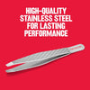 Revlon Ultimate Slant Tip Tweezer, Silver, 1 Count - Image 4