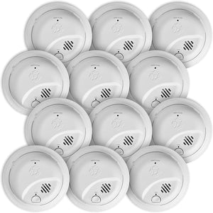 BRK SMI100-AC, Hardwire Interconnect Smoke Alarm with Battery Backup, 12-Pack