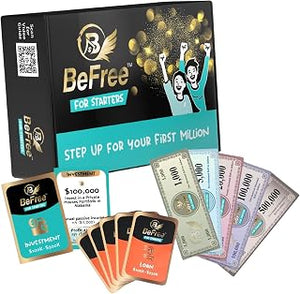BeFree for Starters – Financial Literacy Card Game | Learn to Earn Money, Invest & Manage Cash Flow | Educational Family Strategy Game for Teens & Adults