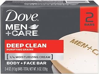 Dove Men Plus Care Deep Clean Body And Face Bar , 4.25 Oz Each, 2 Bars - Personal Care