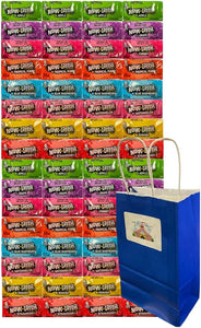 Big TOP DEALS USA Now and Later Blue Raspberry Candy Mix, 8 Flavors 8 Each, 8 Fruit Flavors, 0.93 oz Wrapped Soft Chew Taffy, Candy Gift Bag, Retro Candy, Party Favor