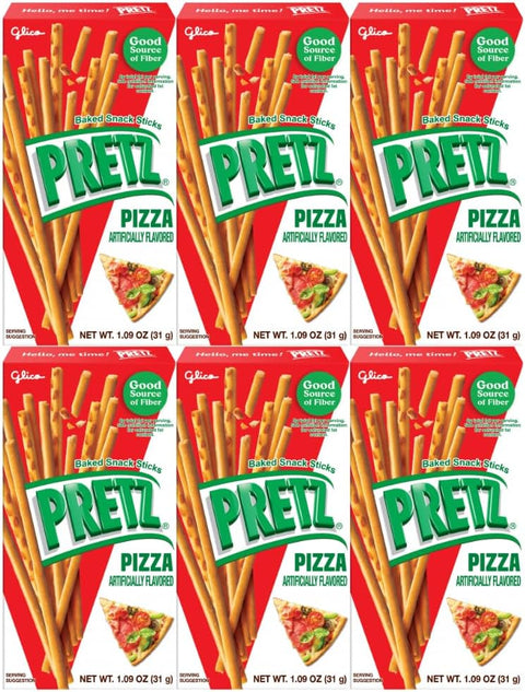 Baked Snack Sticks Pizza Flavor, 1.9 oz, 6 Pack – Crispy, Savory, and Perfect for On-the-Go Snacking, Lunchboxes, and Family Treats