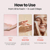 Maxclinic K Beauty Rose Vitamin Oil To Foam - Makeup Face Wash Cleanser - Personal Care - Image 3