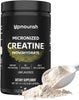 UpNourish Micronized Creatine Monohydrate Powder 400 G - Unflavored Vegan for Pre Workout, Muscle Building Pure Women and Men Instantized Supplement, 80 Servings 14.1096 Ounce