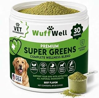 Super Greens Food Topper Powder for Dogs - Joint & Skin Support