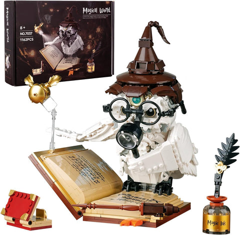 Magic Owl Building Set, Compatible with Lego Bird Potter Toy for Adults