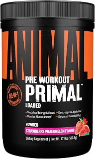 Animal Primal Pre Workout Powder for Men & Women | Straw Melon 25 Serving