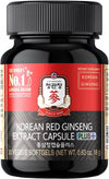 Korean Red Ginseng Extract Capsule Plus - All-in-One Vegan Supplements - Energy Boost & Immune Support, Caffeine Free & Non-GMO (600mg, 30 Capsules)