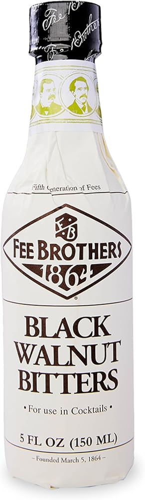 Fee Brothers Black Walnut Cocktail Bitters, 5 fl oz (150ml)