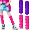 Moret Kids Girls' Ballet and Dance Silver Lurex Legwarmers - Sparkling Glitter 80s Costume - Image 5