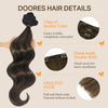 DOORES Clip in Hair Extensions Human Hair, Fast 5 Minutes Installation - Image 3