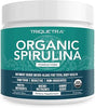 Organic Spirulina Powder – Made with Parry® Spirulina, Known for Superior Purity and Nutrient Density – Vegan Farming – Non-Irradiated – Blue-Green Algae Superfood Supplement – 75 Servings – 8 oz
