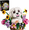 Adorable Dogs Bouquet Succulent Building Blocks,Compatible with Lego Adorable Dogs Artificial Flowers Bonsai,Creative Plants and Animals Decoration Building Toy,Gift for Adults,Mothers Day(784pcs)