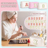 TOPEAST Initial Makeup Bags for Women, Personalized Portable Cosmetic Bag for Travel, Cute - Image 3