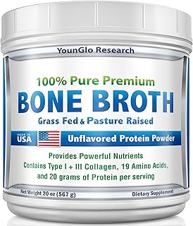 Bone Broth Beef Protein Powder - 1.25 lb, Unflavored - Grass Fed Bovine